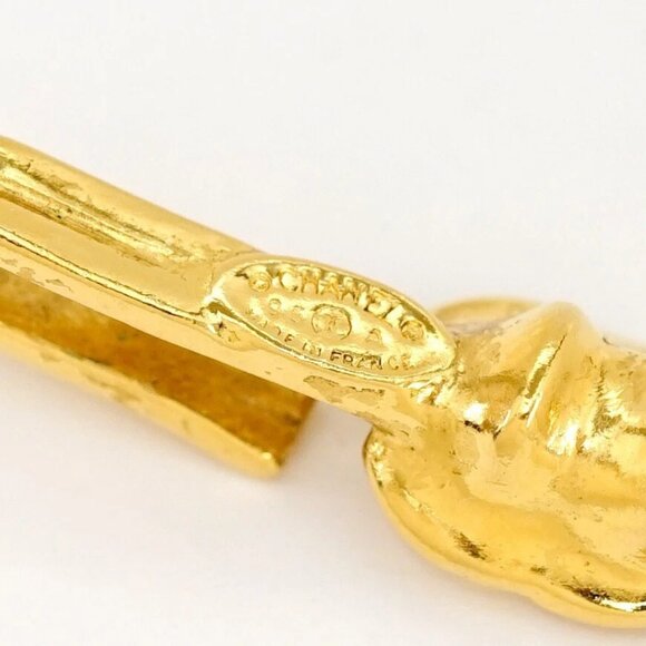 CHANEL CC Logo Flower Filigree Cross Charm Necklace 19" Gold Tone 95A Auth #8379 - Picture 5 of 6